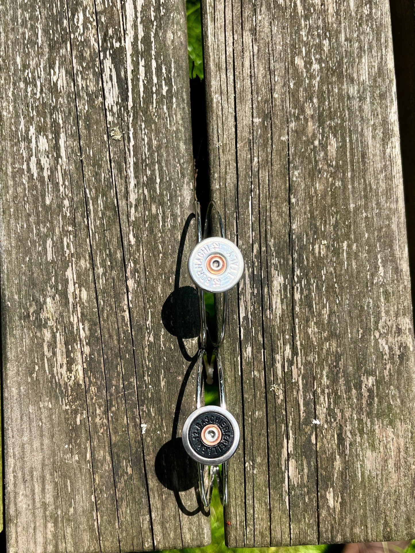 Silver 12 o'clock shotgun ring