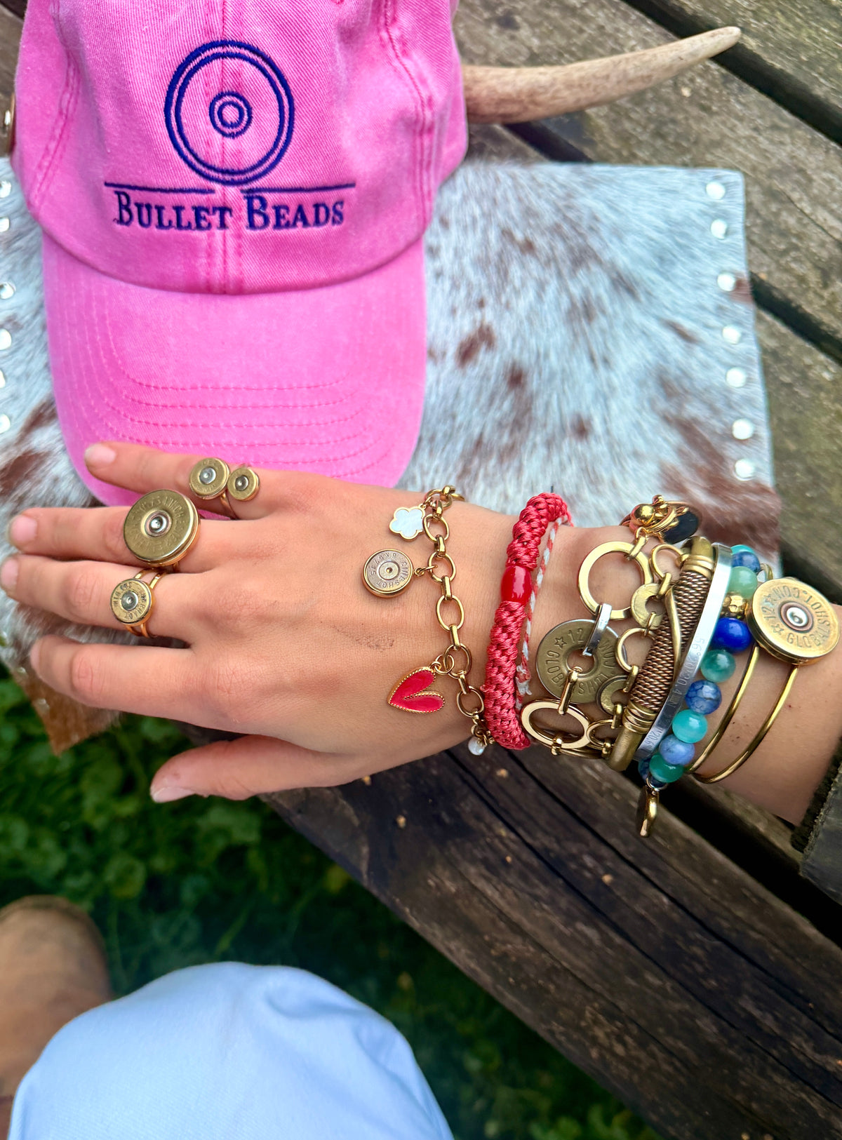 Charm-Bracelet "Pink Leo"