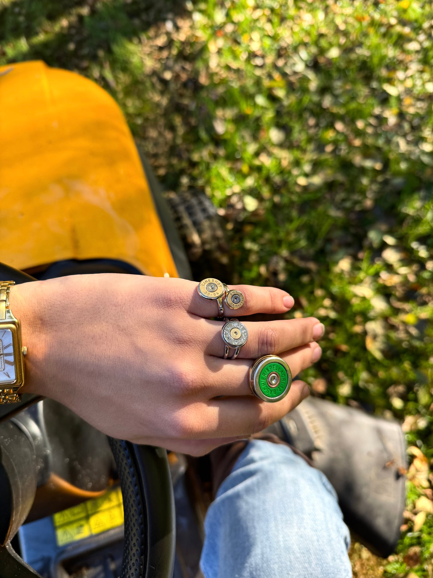 Kleiner Patronen Ring Silber