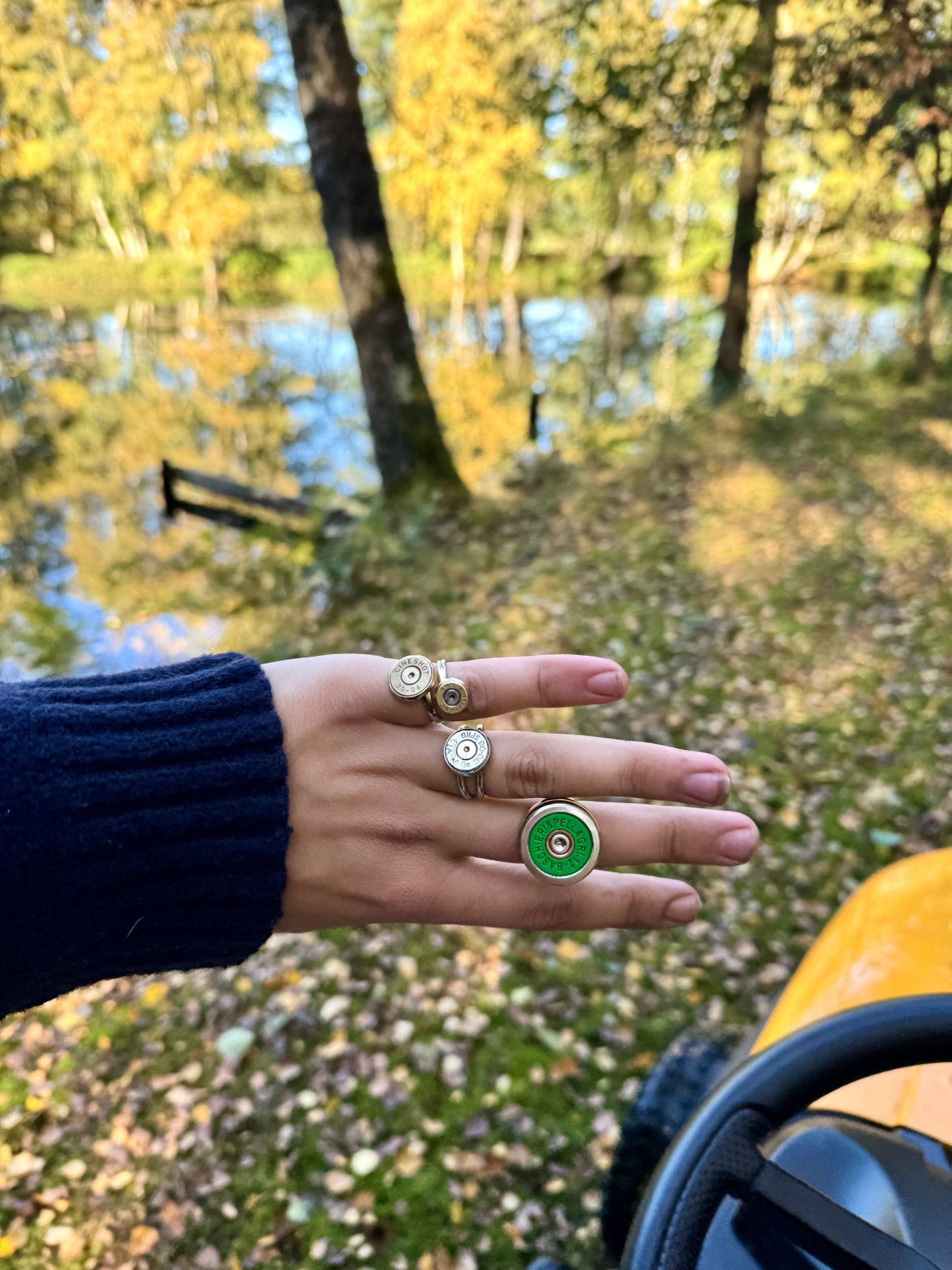 Kleiner Patronen Ring Silber