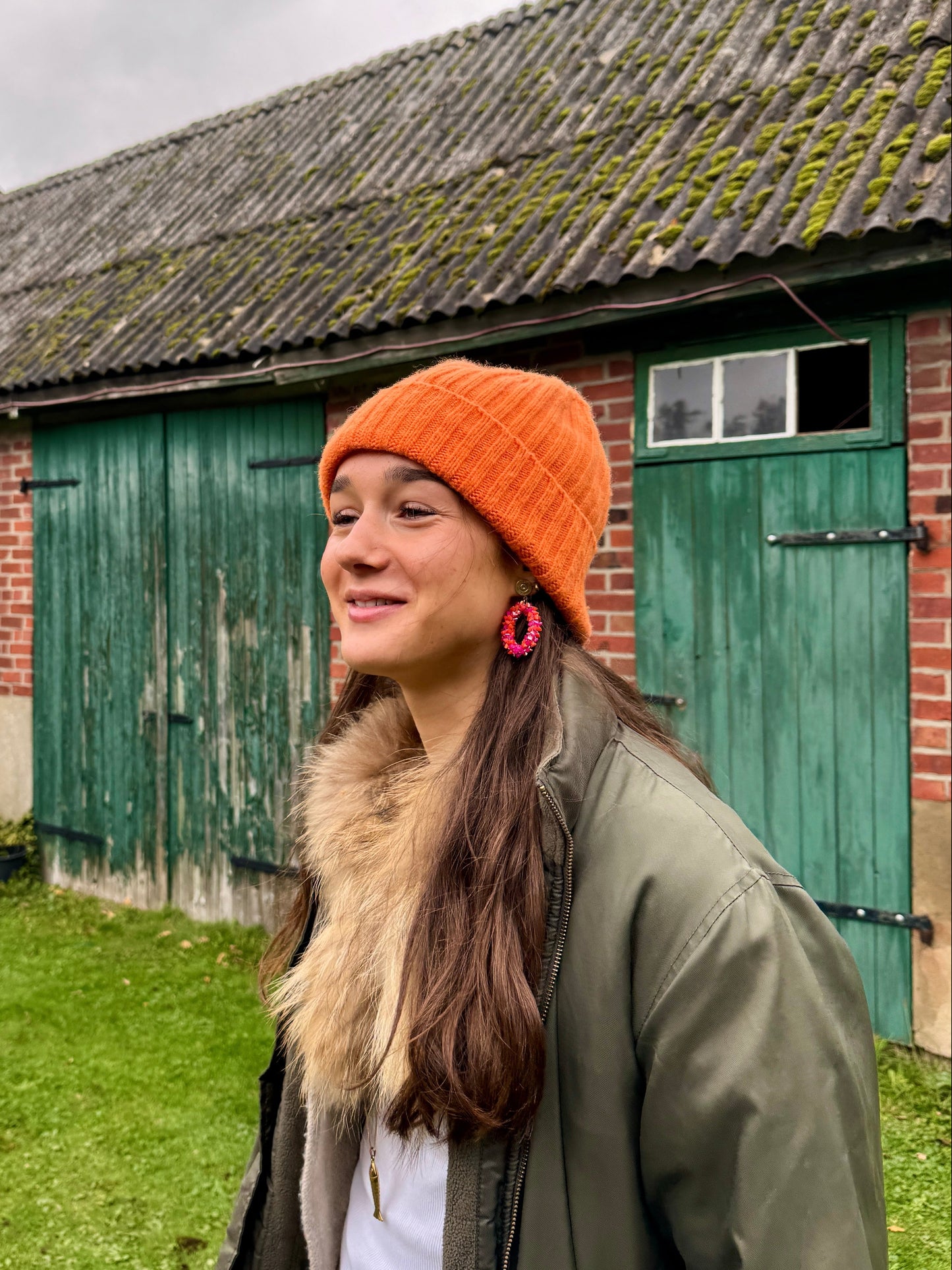 Felicity in Orange-Pink
