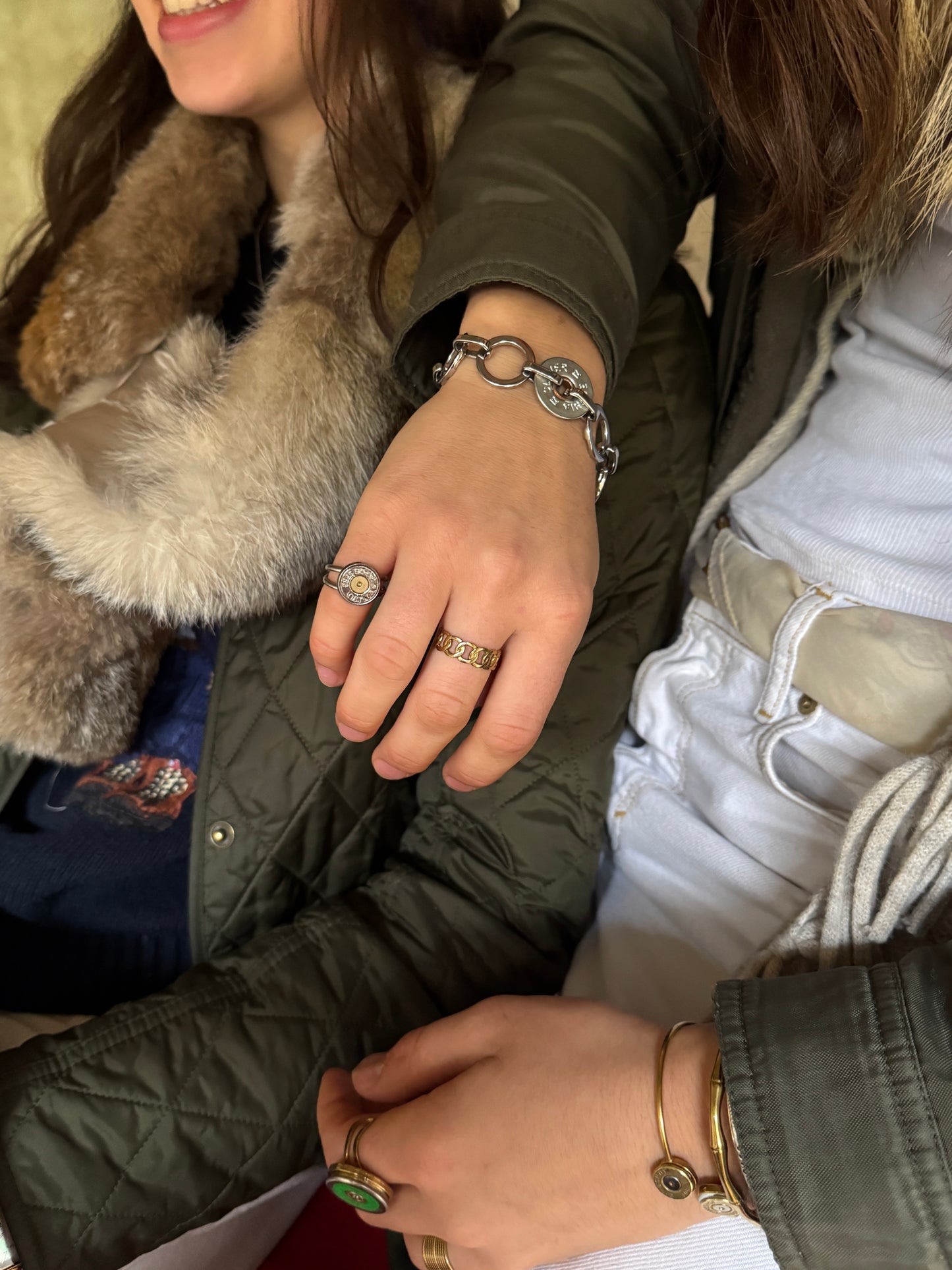 Kleiner Patronen Ring Silber