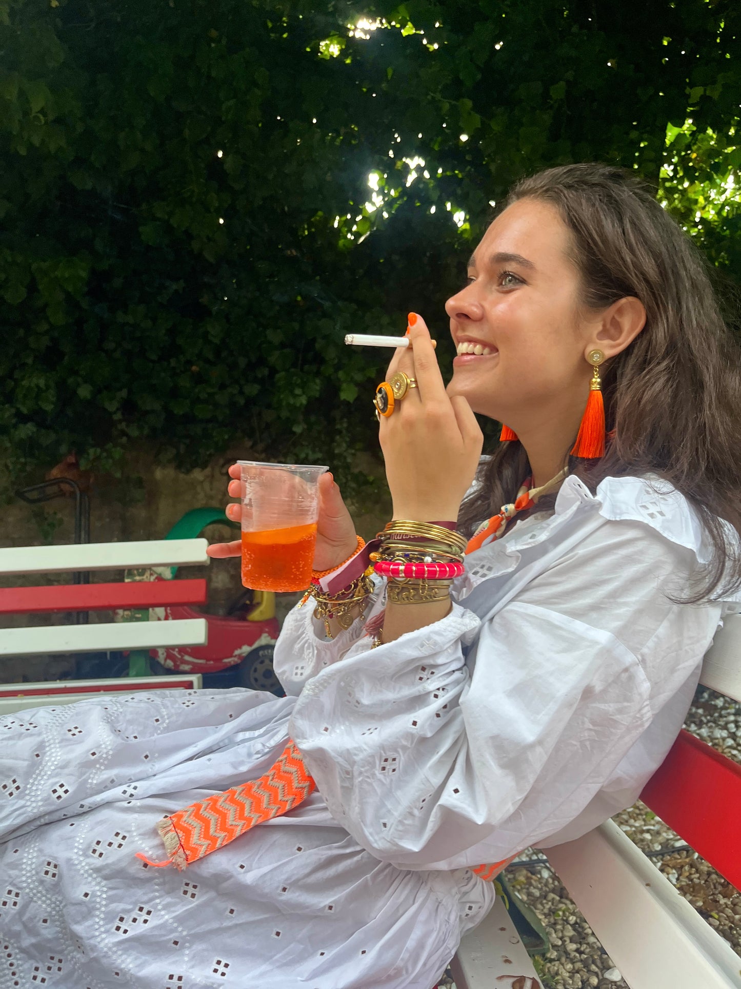Orange Tassel