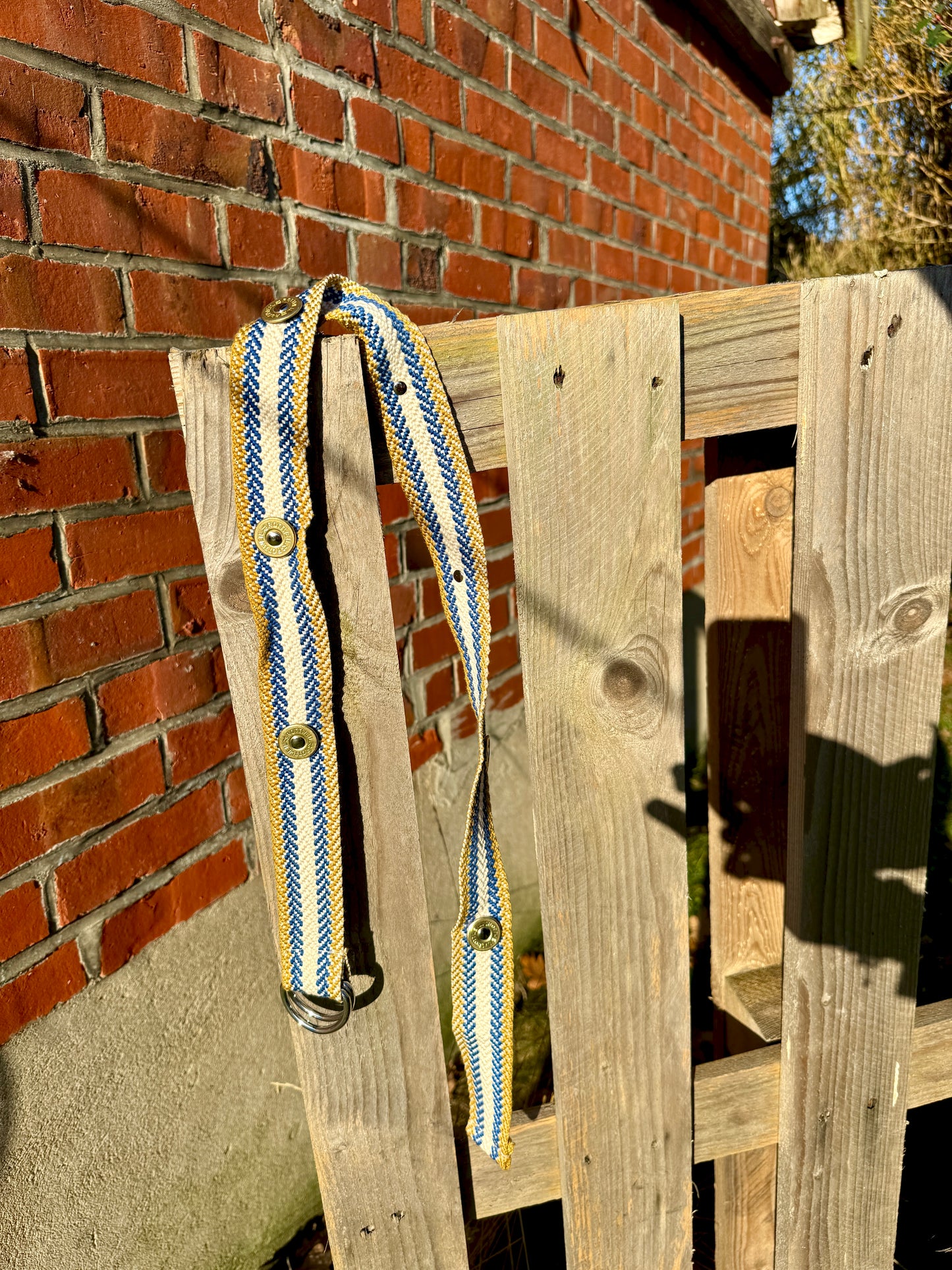 Patronengürtel in Blau Weiß