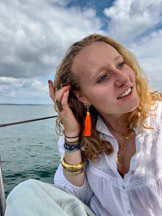 Orange Tassel