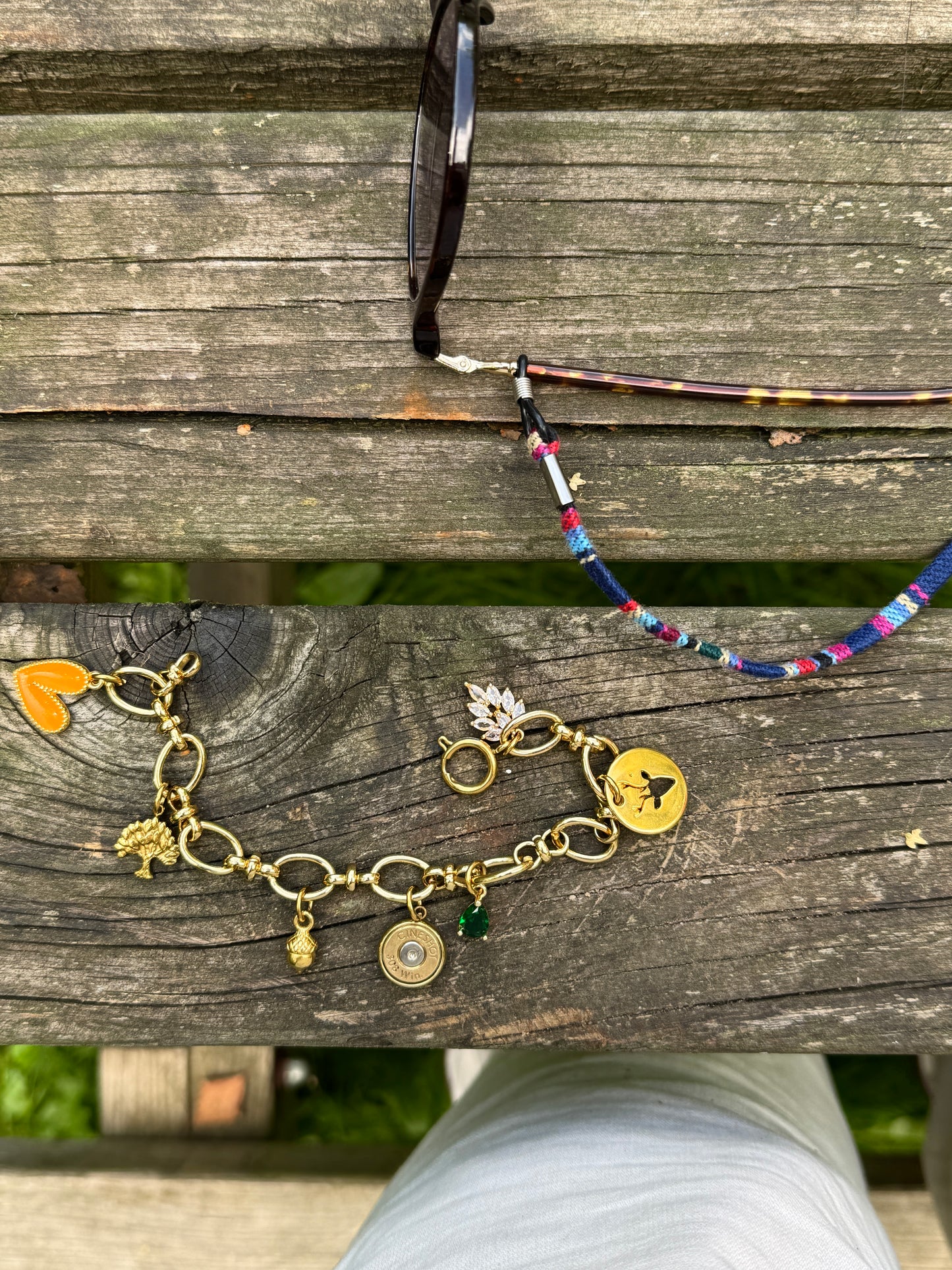Charm-Bracelet "Orange Hunter"