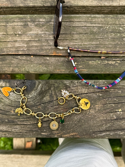 Charm-Bracelet "Orange Hunter"