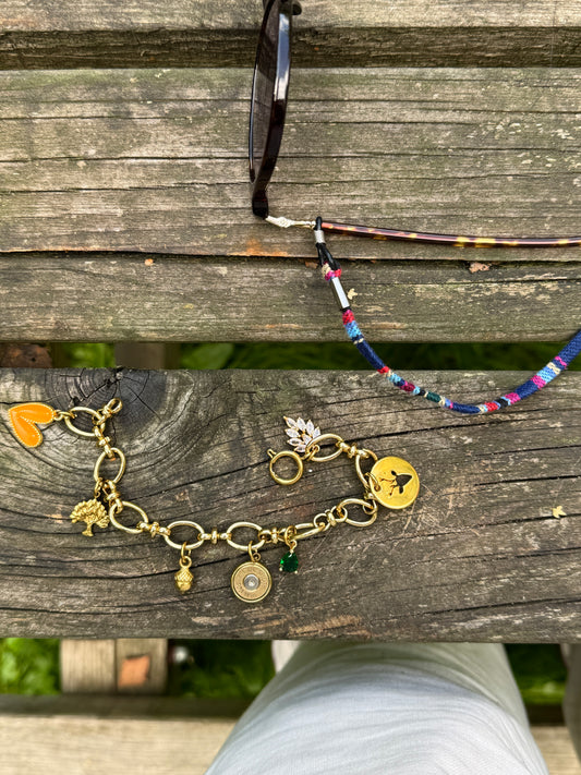 Charm-Bracelet "Orange Hunter"