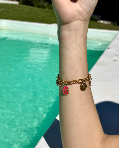 Charm-Bracelet "Pink Cowboy"
