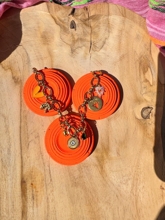Charm-Bracelet "Orange Hunter"