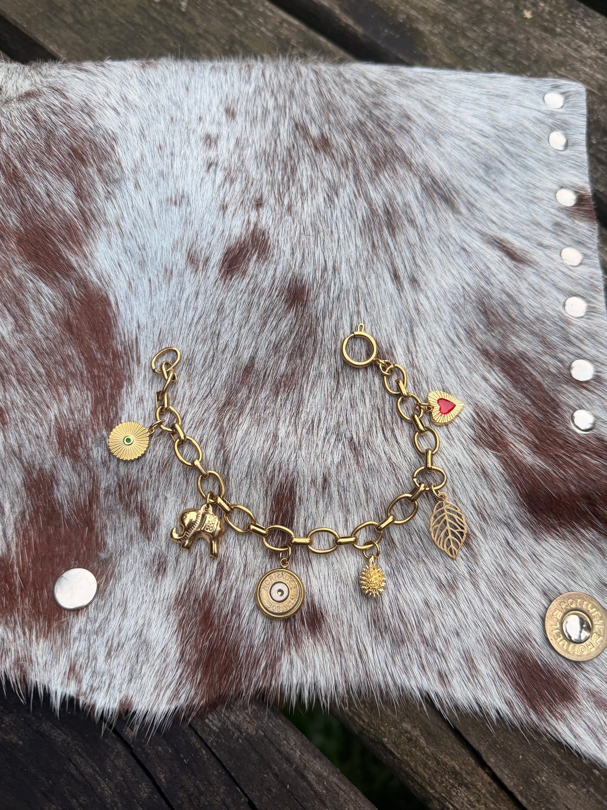 Charm-Bracelet "Golden Elephant"