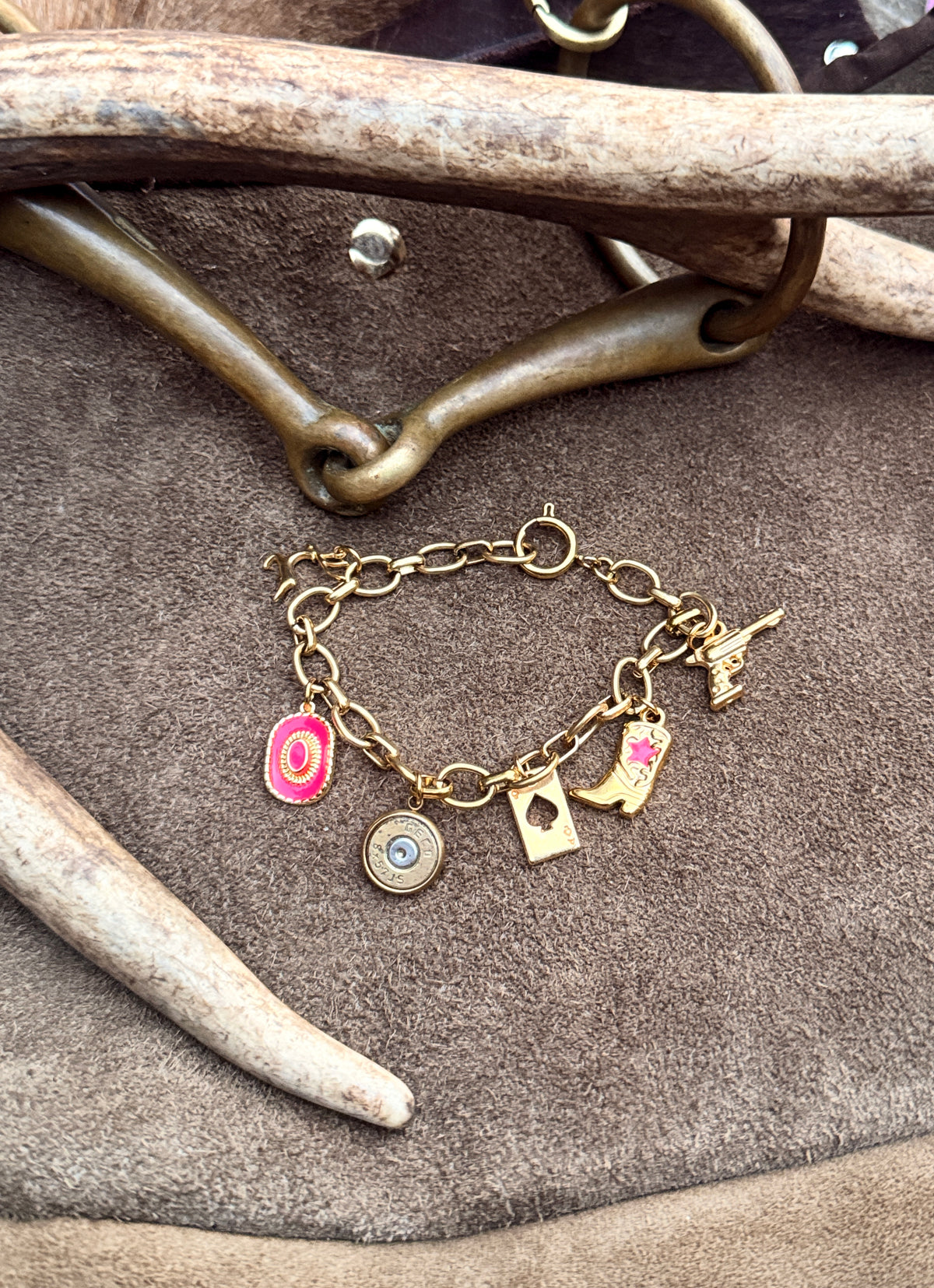 Charm-Bracelet "Lucky Cowgirl"