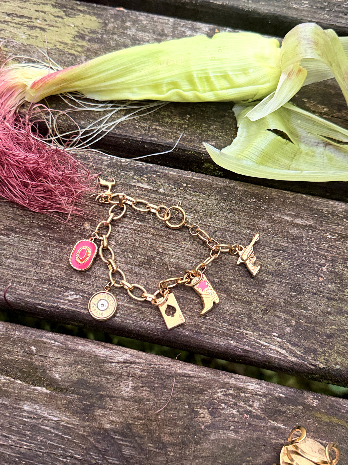 Charm-Bracelet "Lucky Cowgirl"