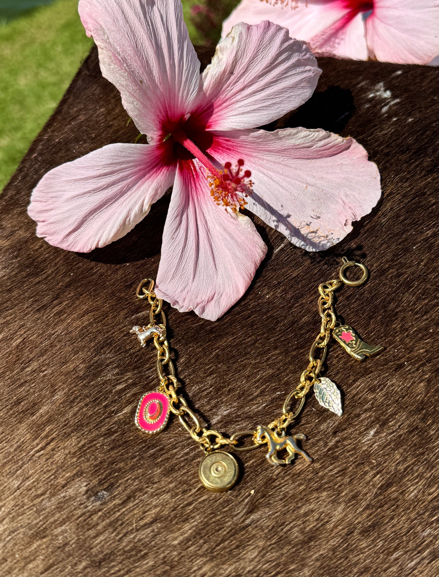 Charm-Bracelet "Pink Cowboy"