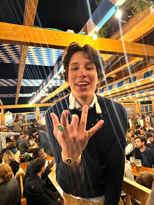 Silber 12 o’clock Schrot-Reif