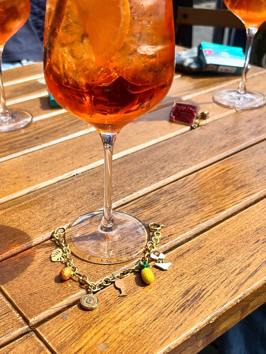 "Aperol"Charm-Bracelet
