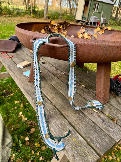 Patronengürtel in Blau Weiß