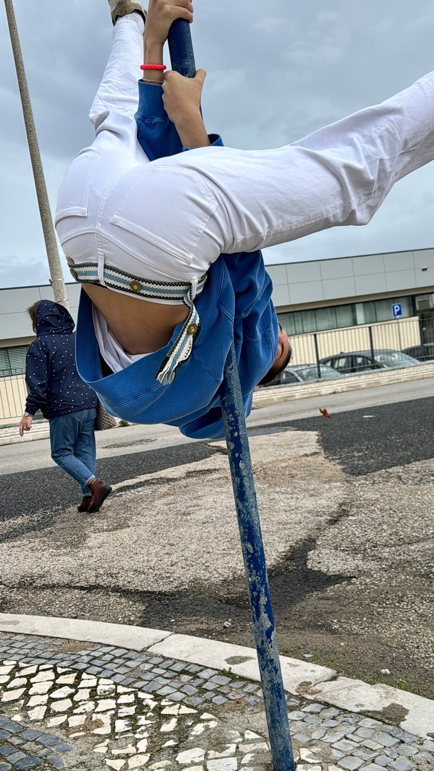 Patronengürtel in Blau Weiß