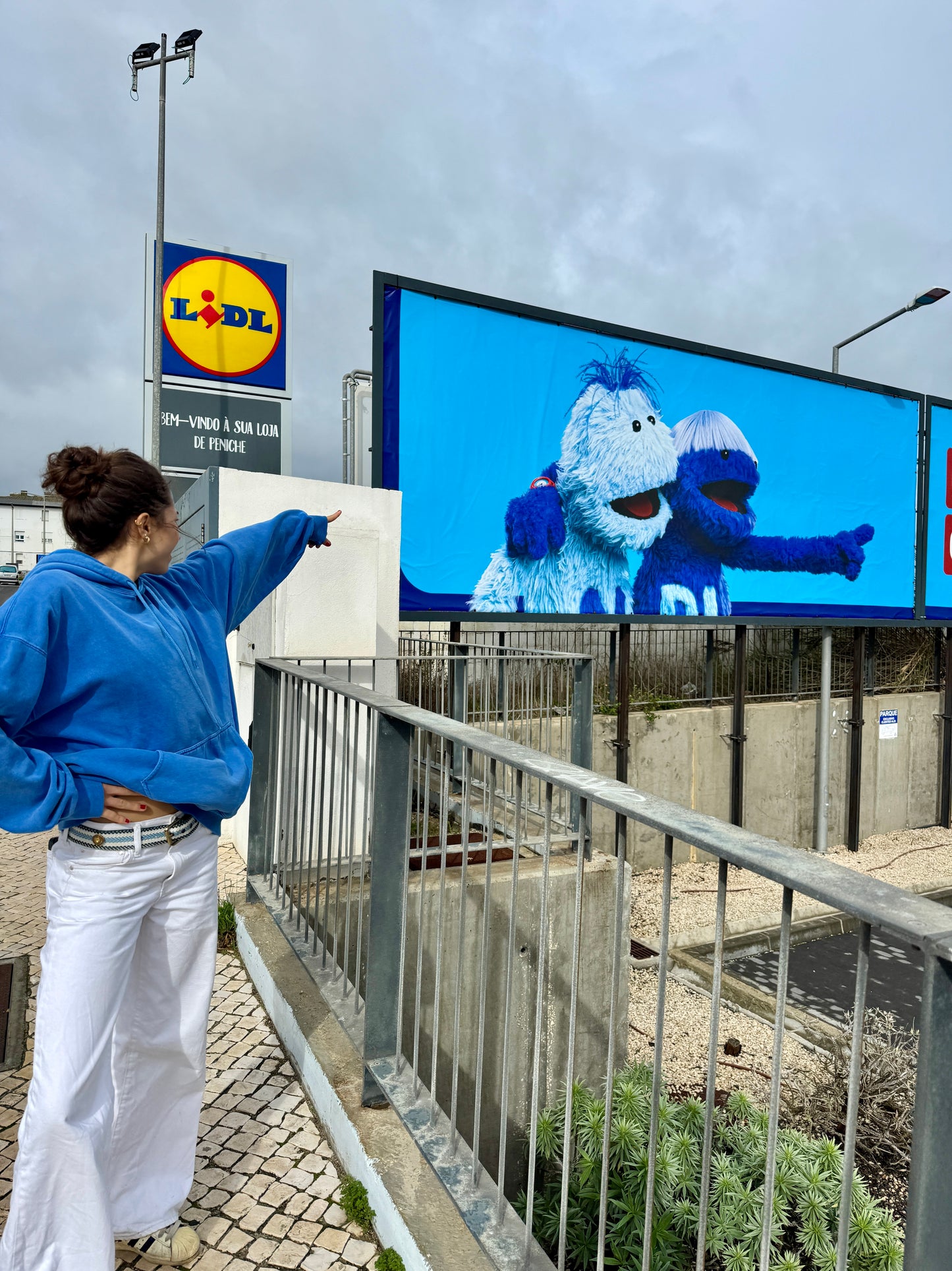 Patronengürtel in Blau Weiß