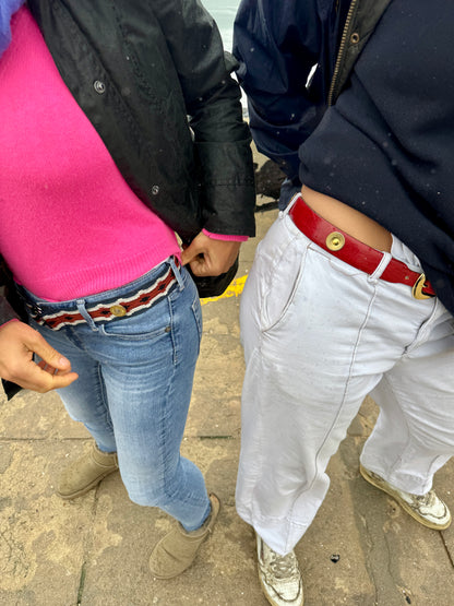 Patronen Gürtel Rot Blau