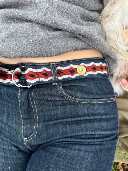 Patronen Gürtel Rot Blau